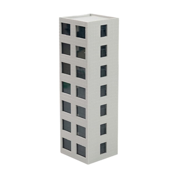 Edificios de maquetas de ferrocarril a escala N, bricolaje, sin pintar, simulación, ensamblado, arquitectónico 44x42x143cm