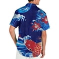 thumbnail image 4 of Mens Hawaiian Shirt Short Sleeve Button Down Palm Beach Shirts Tropical Resort Wear Blouses, 4 of 5