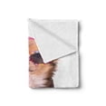 thumbnail image 2 of Chihuahua Soft Flannel Fleece Throw Blanket, Funny Photo of Sitting Tiny Puppy Wearing Summer Clothes and Sunglasses Print, Cozy Plush for Indoor and Outdoor Use, 70" x 90", Multicolor, by Ambesonne, 2 of 5