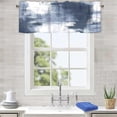 thumbnail image 4 of Graffiti Oil Painting Blue and Grey Curtain Valance for Windows Abstract Art Rod Pocket Window Treatments 1 Panel Short Curtains for Kitchen Windows Bathroom Bedroom,54 x 18 Inch, 4 of 6