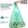thumbnail image 4 of Biodegradable 22x12 Plastic Shopping Bags (100 Count) Eco Friendly Green Thank You Bags, 4 of 5