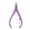 Purple, variant on Nail Clipper Sharp Portable Stainless Steel Mini Cuticle Scissor for Home