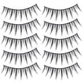 thumbnail image 1 of Houderco 10 Pares De Pestañas Postizas Negras Naturales Ligeras Reutilizables Para Mujer De Uso Diario Y Fiesta, 1 of 8