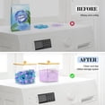 thumbnail image 4 of 3 Pack Clear Laundry Pods Container & Dryer Sheet Holder, Plastic Square Laundry Room Organization and Storage Jars with Lids, Scoops & Labels for Detergent, 4 of 6