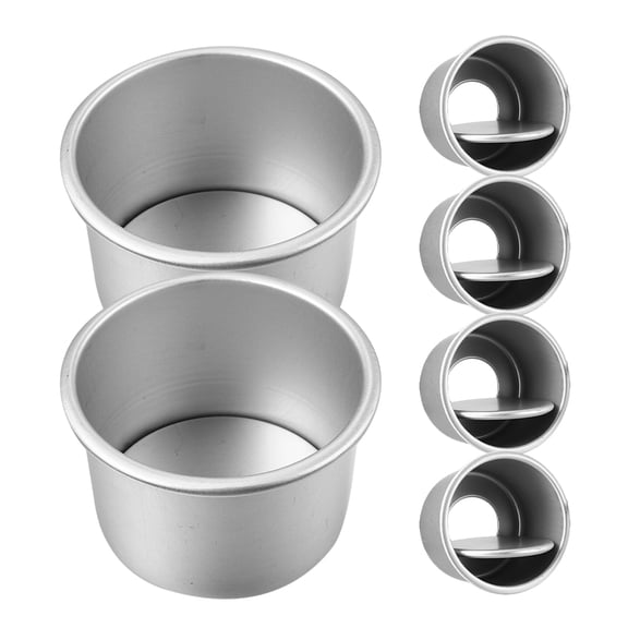 ifundom Set of 6 Round Nonstick Baking Molds, Cake Pans for Home and Professional Bakers, Easy Release and Cleanup