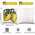 thumbnail image 3 of 4PCS Summer Pillow Covers 18x18 inch Hello Summer Throw Pillow Covers Yellow Lemon Truck Pillow Cases Sweet Home Decor Cushion for Holiday Farmhouse Home Sofa Couch, 3 of 6