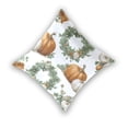 thumbnail image 2 of Retro Colored Pumpkins with Leaves Circle Thanksgiving Throw Pillow Covers Pillowcases 16 x 16 Inch Home Decor 2 Packs for Bedroom Sofa, 2 of 6