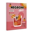 thumbnail image 4 of Stupell Industries Retro Negroni Cocktail Recipe Food & Beverage Painting Wrapped Canvas Art Print Wall Art, 36 x 48, 4 of 8