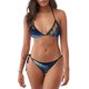 thumbnail image 1 of Fotbe Navy Blue Marble Traje de Baño para Mujer de Dos Piezas – Bikini Sexy de Tirantes Tipo Halter con Diseño Triangular, 1 of 6