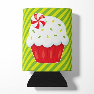 Christmas Pepermint Cupcake Can or Bottle Hugger