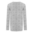 thumbnail image 2 of Playera Mickey Mouse Talla 8 Manga Larga Cara con Lentejuela Gris Jaspe, 2 of 3