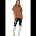 thumbnail image 2 of Suéter Holgado de Corta con Hombros Caídos para Mujer, Color Camello, Talla M, 2 of 9