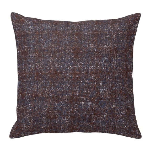 Throw Pillow Covers 18x18 Inch, Brown Decorative Pillow Cases for Couch Sofa Bed, Farmhouse Vintage Chocolate Solid Color Cotton Linen Square Home Decor Pillowcases with Hidden Zipper