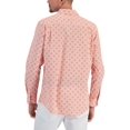 thumbnail image 2 of Club Room Men's Regular Fit Medallion Print Poplin Shirt Orange Size Large, 2 of 3