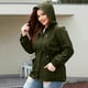thumbnail image 4 of Chaquetas y abrigos casuales con capucha de manga larga para mujer, abrigos y chaquetas resistentes al viento para excursiones de senderismo al aire libre, impermeables con capucha, rompevientos, abri, 4 of 5