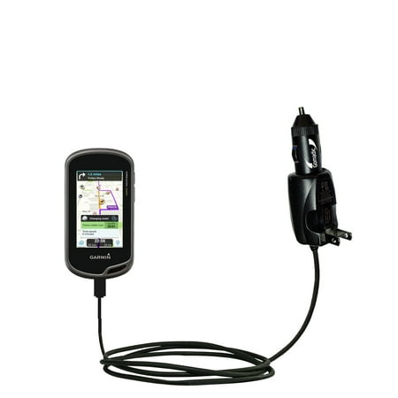 Garmin Ac Charger (Intelligent Dual Purpose DC Vehicle and AC Home Wall Charger suitable for the Garmin Oregon 600 / 650 / 650t - Two critical functions, one unique)