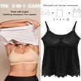 thumbnail image 2 of CHUANK Débardeurs avec Soutien-Gorge Intégré pour Femmes Bretelles Spaghetti Réglables Débardeur Sans Manches Été, 2 of 6