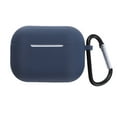 thumbnail image 1 of Worallymy Funda de silicona para auriculares pegatina antipolvo funda portátil para auriculares con mosquetón de repuesto para Airpods azul oscuro Worallymy JD735815541, 1 of 7