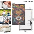 thumbnail image 2 of Coolnut Venetian Mask Hand Towels 2 Pieces, Cotton Bath Towel for Drying Face Hands Body Decorative Water Absorbent Lightweight Towels for Bathroom Ktichen Travel Gym, 16"x28", 2 of 6