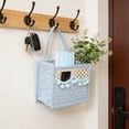 thumbnail image 5 of syligr Blue Foldable Fabric Storage Basket with Handles for Bedroom Linen 6x4x5 Inch Collapsible for Wardrobe Toy Organization, 5 of 6