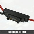 thumbnail image 6 of Unique Bargains 1 Set 40A Maximum Blade Style Fuse 10AWG Fuse Holder 10 Gauge Fuse Holder Blade Style Inline Fuse Holder, 6 of 6