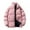Pink, variant on Dagugfen Plus Size Mens Coat Winter Jacket Full Zipper Loose Thick Warm Work Casual Quilter Jacket