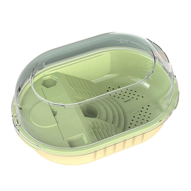 Tanque para tortugas Acuario Hábitats para reptiles Accesorios de interior Tortuga mascota Estanque ermitaño S