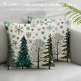 thumbnail image 3 of PHYHOO Christmas Pillow Covers , Grey Xmas Tree Hello Decorative Throw Pillowcases Farmhouse Holiday Cushion Cases Decoration for Home Party Sofa Couch, 3 of 5