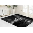 thumbnail image 2 of Ox Rug, Accent Rugs, American Bison Rug, Thin Rugs, Large Rugs, Animal Rugs, Wild Bull Rugs, Salon Rugs, 3D Printeds Rugs, 1.7'x2.3' - 50x70 cm, 2 of 8
