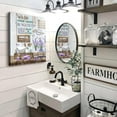 thumbnail image 3 of Farmhouse Bathroom Wall Art Decor Rustic Purple Lavender and Butterfly Bathroom Pictures Canvas Print Framed Artwork Country Bathroom Decor Wall Art Soak Relax Unwind Wall Art for Bathroom 12"x16", 3 of 6