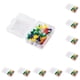 thumbnail image 1 of Ounissouiy Pin de empuje Multicolor ABS de 35 uds para pinturas y mapas, duradero y conveniente, fácil de usar en los mapas, mezcla de colores de mezcla de colores 10Conjunto, 1 of 6
