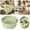 Green, variant on Double Layer Colander Detachable Vegetable Strainers Stackable Draining Basket For Kitchen Fruits Washing(White-28.5X11.5Cm)
