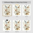 thumbnail image 2 of PixonSign Farmhouse Adhesive Wall Art Modern Dried Flower Exhibition Posters, Set of 4 Colorful Wildflowers Botanical Illustrations Wall Decor, Floral Canvas Prints for Home Decor -, 2 of 4