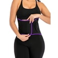 thumbnail image 3 of DODOING Waist Trainer Belt for Women Waist Cincher Trimmer Slimming Body Shaper Belt Weight Loss Sport Girdle Belt for Women Purple, 3 of 8