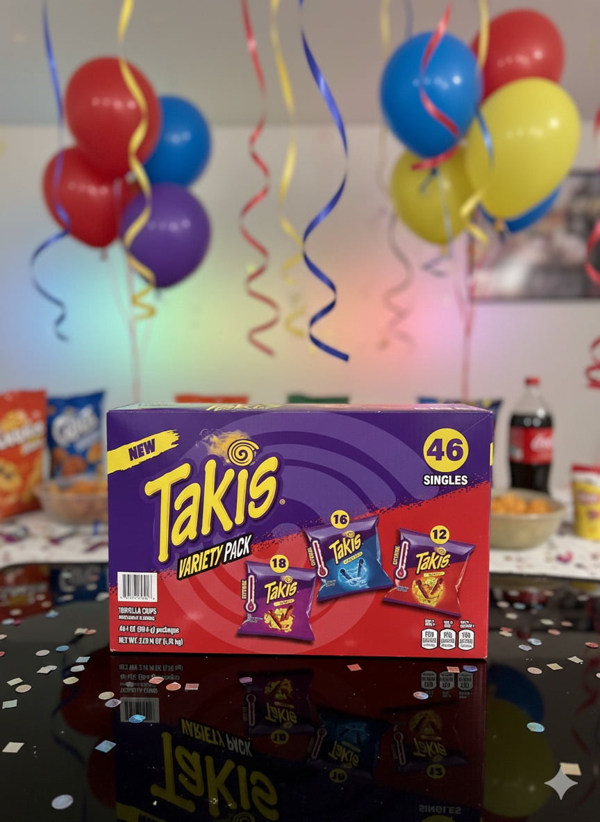 Takis Tortilla Chips Variety Pack 46 - 1 oz Each