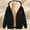 Black, variant on BLTIBY 2024 Womens Sherpa Jacket Fall Winter Printed Casual Fashion Long Sleeve Drawstring Full Zip Padded Coat Hooded Fuzzy Fleeced Outwears with Pockets Wine XL