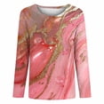 thumbnail image 7 of Perfectbot Women's Long Sleeve Crew Neck T-Shirt Floral Print Casual Comfortable Daily Top Tee, 7 of 7
