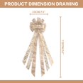 thumbnail image 2 of Decoración para árbol de Navidad con lazo RoseCraft, color champán, 133 cm, 2 of 6