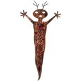 thumbnail image 1 of 7055 701748627800 Art Mural en Métal Chamane Extraterrestre - Rouge Bonbon, 1 of 2