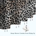 thumbnail image 6 of Black and Tan Leopard Print Shower Curtain 84"x72" ,Bathroom Decorative Shower Curtains Set with 12 Hooks,Modern Waterproof Washable Shower Curtain, 6 of 6