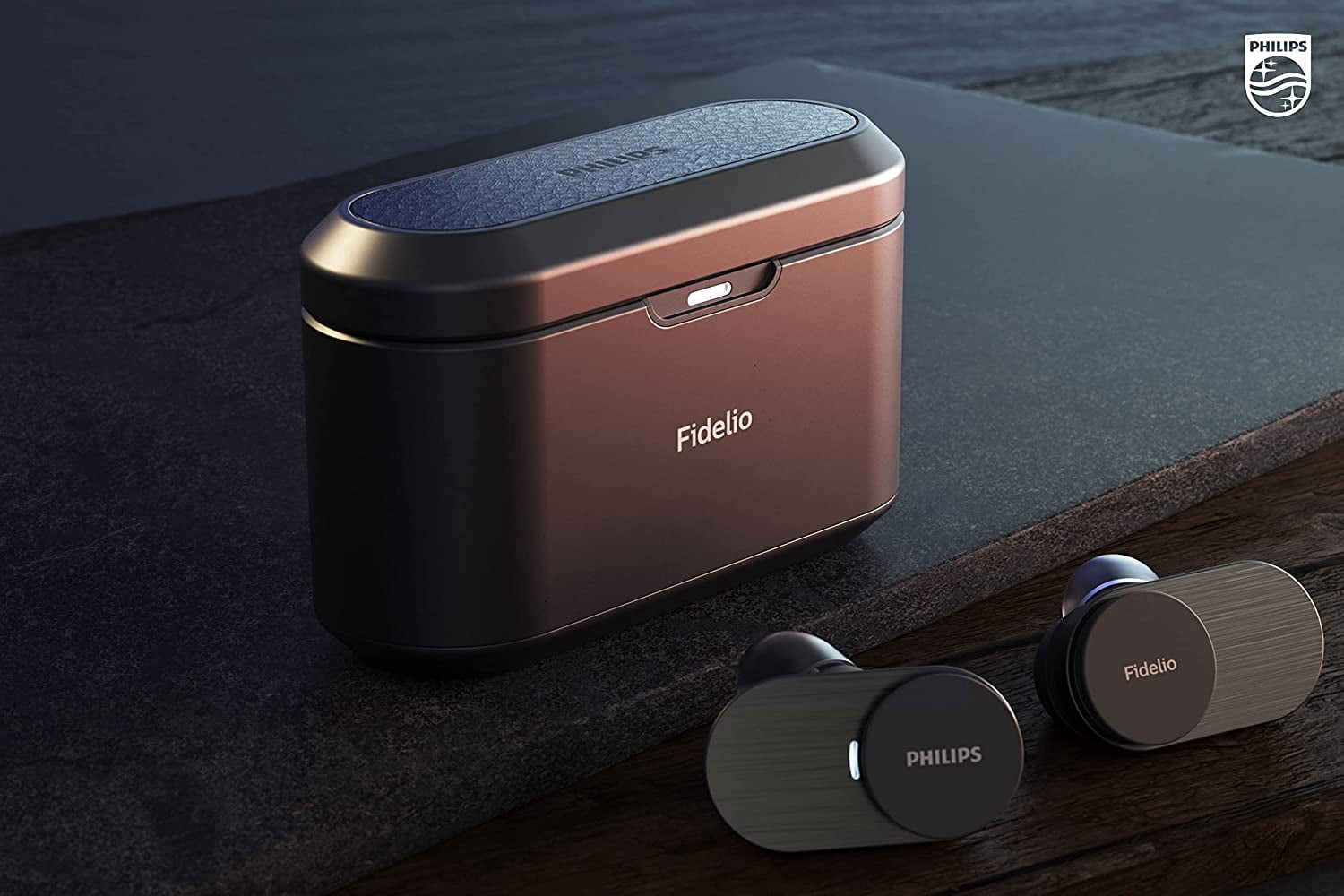 PHILIPS Fidelio T1 True Wireless Headphones with Active Noise Canceling Pro+ Audiophile Quality, Black