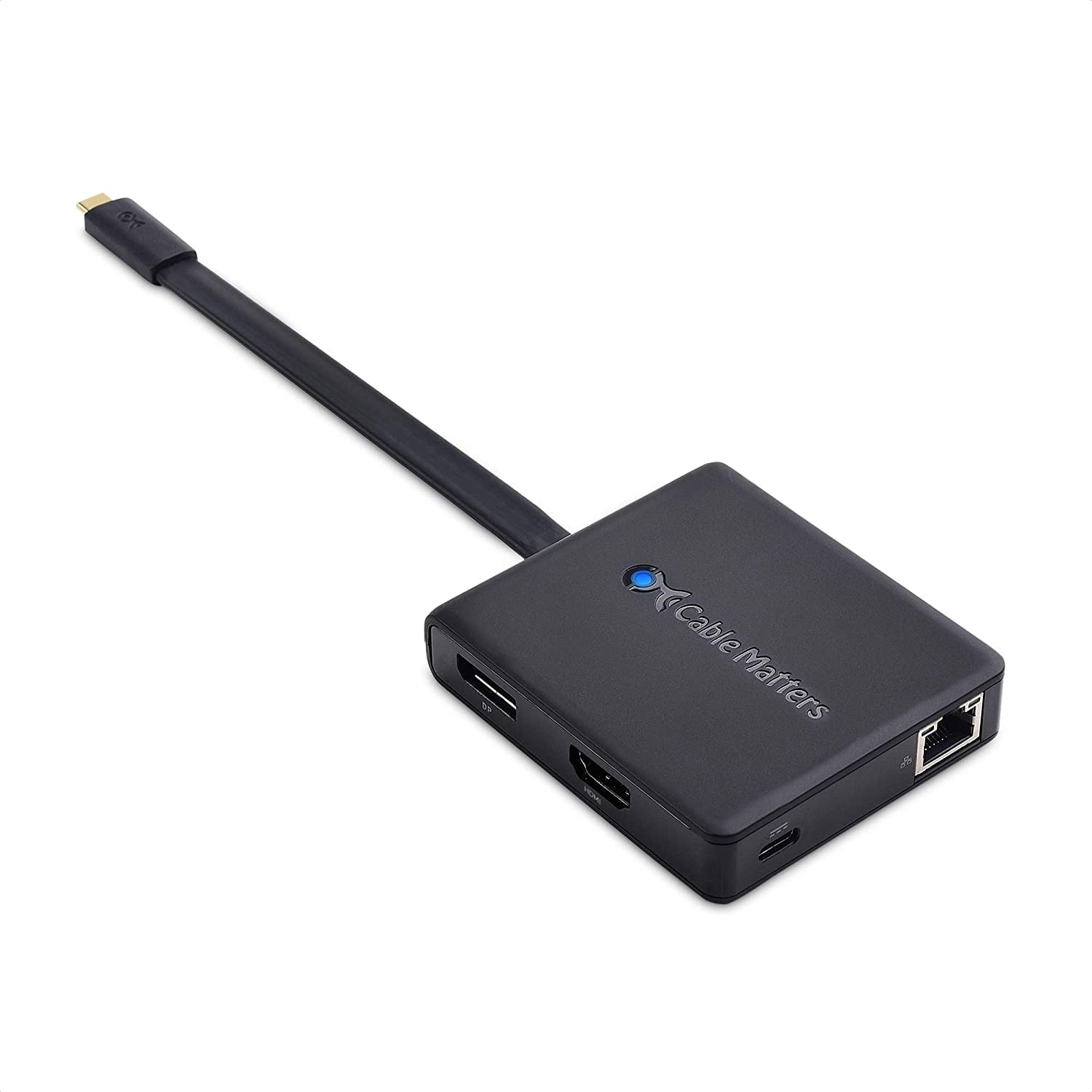 Mand Laptop Gemeenten Cable Matters USB C Hub with HDMI, DisplayPort, VGA, USB 2.0, Fast  Ethernet, 60W Charging - Thunderbolt 3 Port Compatible with MacBook Pro,  Dell XPS, HP Spectre x360 and More - Walmart.com