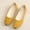 Yellow, variant on Women's Flat Shoes:  Walking Design with Lightweight Sole & foot arch pad - for Everyday Wear