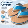 thumbnail image 2 of Aerusi Women’s Lightweight Flip Flops, Cushioned Comfort Thong Sandals, Non-Slip Beach Pool Shower Sandals, 2 of 8