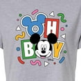 thumbnail image 3 of Disney - Mickey Oh Boy 90s - Juniors Cropped Cotton Blend T-Shirt, 3 of 5