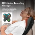 thumbnail image 3 of CuPiLo Cordless Back Massager, Shiatsu Neck and Back Massager with Heat for Muscle Pain Relief, Kneading Massage Pillow for Neck, Back, Shoulder, Fathers Day Dad Gifts for Men Husband, 3 of 8