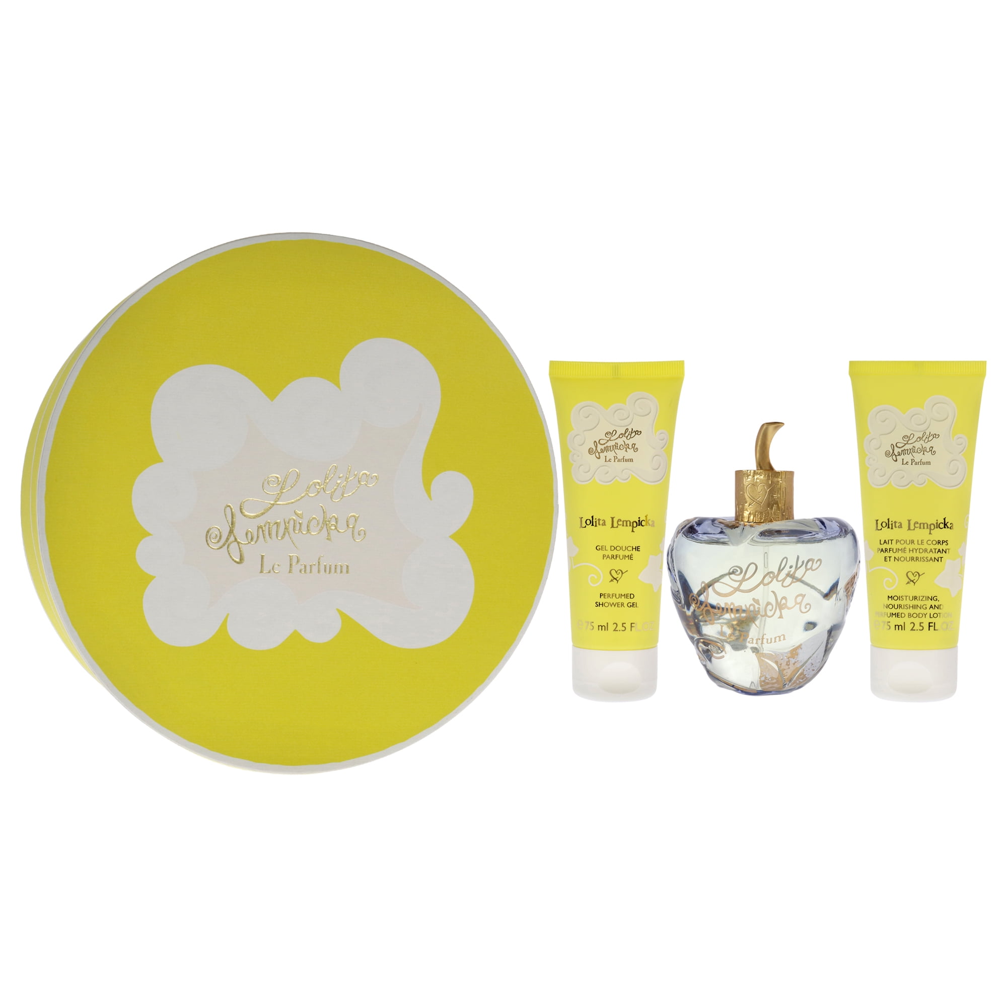 Lolita Lempicka Le Parfum Gift Set, 3.4oz EDP, Body Lotion, Shower