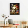 thumbnail image 3 of Nawypu Vanitas Still Life - Skull Wall Decor - Skull Wall Art - Goth Wall Art - Gothic Decor - Gothic Living Room Decor - Floral Skull - Skull Flowers - Poster Print Picture, 3 of 4