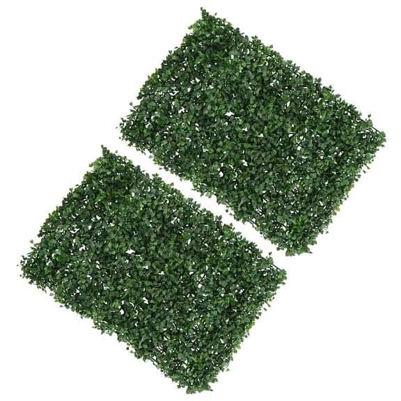 LEORX 2pcs Greenery Panels Plastic Leaf Shape Decor for Homeowners in Party