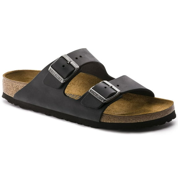 Birkenstock Unisex Arizona Soft Footbed Sandal,Black Birko-Flor,44 M EU